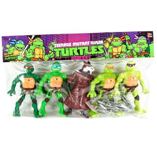 Набор фигурок "Черепашки нинзя", W12A
