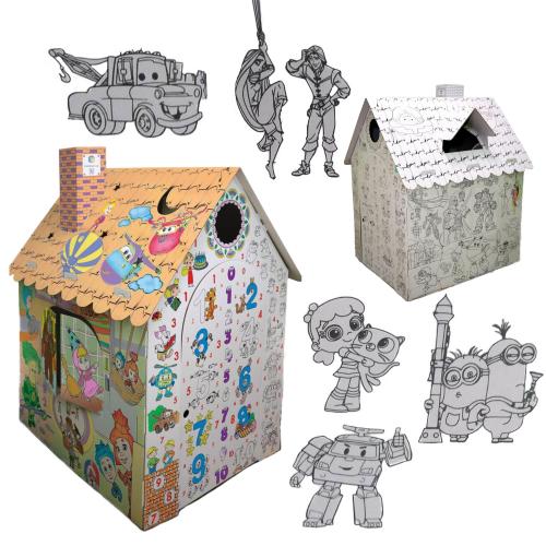 Домик-раскраска, D001