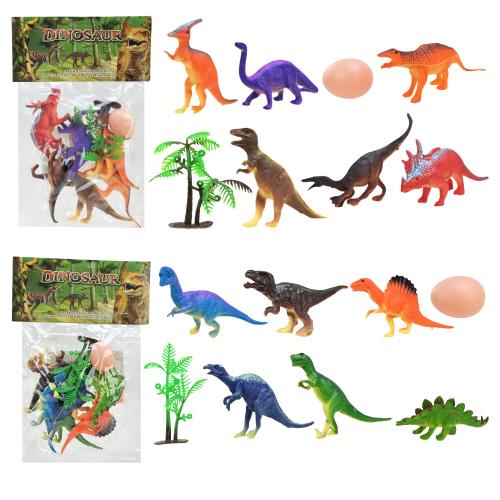 Тварини динозавриі, 2 види мікс, 6 шт. пакет 15*23см, 303-143 Тварини динозавриі, 2 види мікс, 6 шт. пакет 15*23см, 303-143