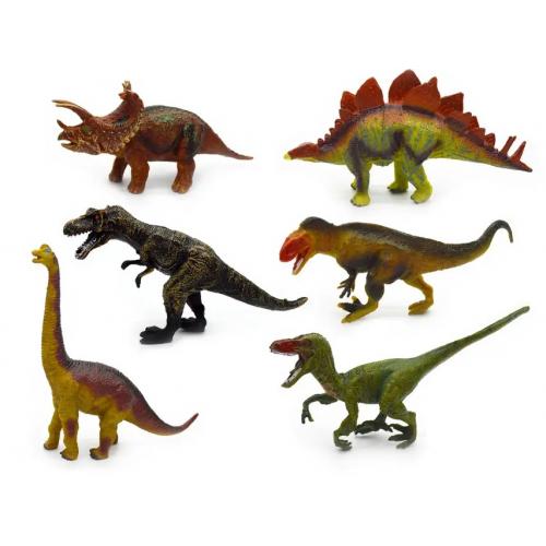 Тварини набір пласт. динозаври, 6 шт, пакет. 21*4*32см, 2093A