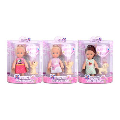 Лялька 12см, з тваринкою 3,5см, 3823-1