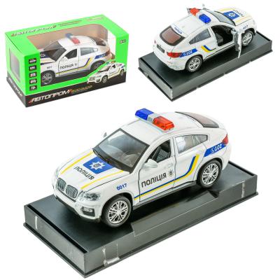 Машина металлическая "АВТОПРОМ" ПОЛІЦІЯ "BMW X6", 7T-7844-1