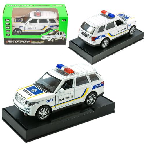 Машина "АВТОПРОМ",1:32-36 ПОЛІЦІЯ "LAND ROVER", 7T-7844-2