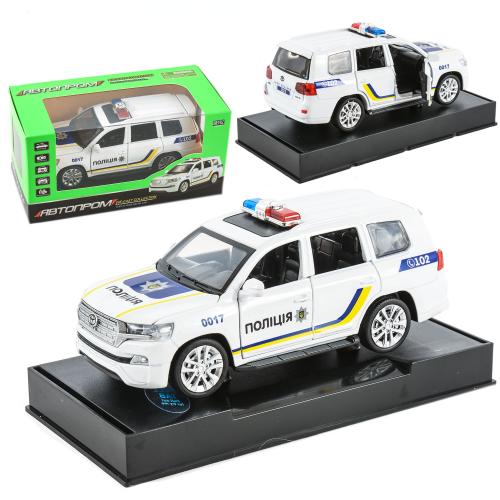 Машина металлическая "АВТОПРОМ" ПОЛІЦІЯ "LAND CRUISER", 7T-7844-3 Машина металлическая "АВТОПРОМ" ПОЛІЦІЯ "LAND CRUISER", 7T-7844-3
