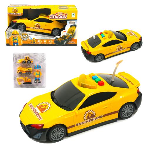 Набор Машинок Стройтехника. Машинка-гараж, 660-A208 Набор Машинок Стройтехника. Машинка-гараж, 660-A208