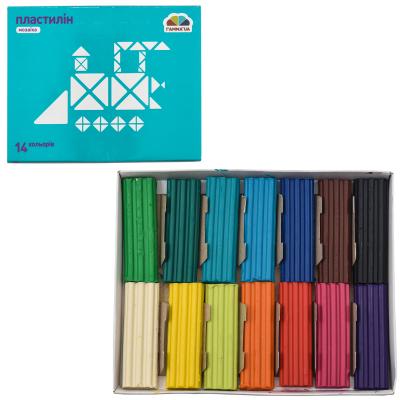 Пластилин, 14 цветов (цена за упаковку), GA-300305 Пластилин, 14 цветов (цена за упаковку), GA-300305