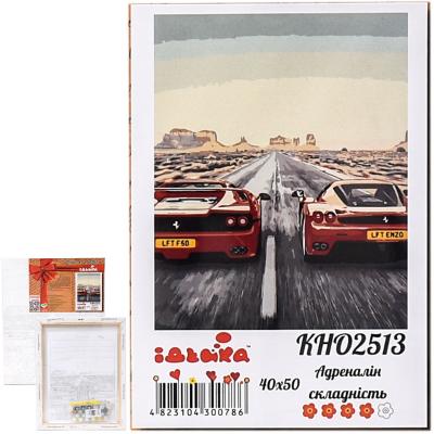 Набор для росписи по номерам "Адреналин", 40х50 см, ID-KHO2513 Набор для росписи по номерам "Адреналин", 40х50 см, ID-KHO2513