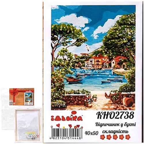 Набор для росписи по номерам "Свободное время в бухте", 40х50 см, ID-KHO2738 Набор для росписи по номерам "Свободное время в бухте", 40х50 см, ID-KHO2738