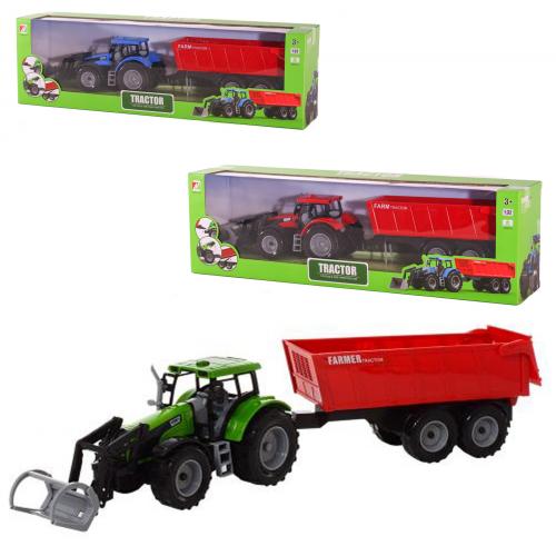 Трактор с прицепом, инерц-й, в кор-ке, 550-6A