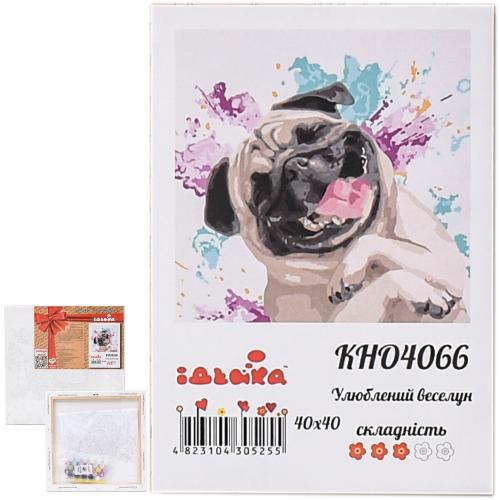 Набор для росписи по номерам "Любимый весельчак", 40х40 см, ID-KHO4066