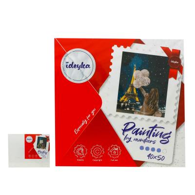 Набор для росписи по номерам "Незабываемый вечер в Париже", 40х50 см, ID-KHO4763
