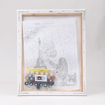 Набор для росписи по номерам "Незабываемый вечер в Париже", 40х50 см, ID-KHO4763