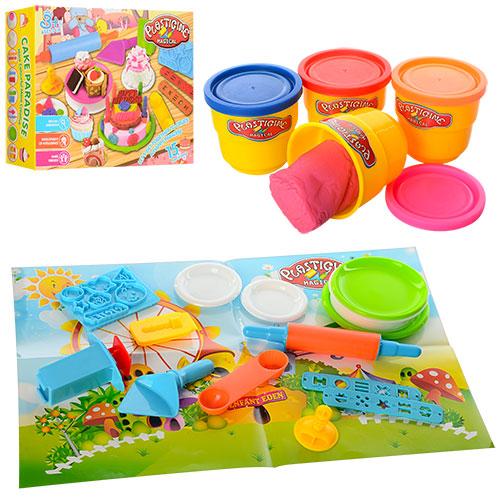 Пластилин, 4 цвета, в кор-ке, MK 1126