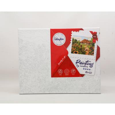 Набір для розпису по номерах "Українська хатинка" 40*50см , ID-KHO2280 Набір для розпису по номерах "Українська хатинка" 40*50см , ID-KHO2280