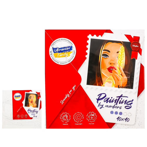 Набір для розпису по номерах "Пшениця" , ID-KHO2591 Набір для розпису по номерах "Пшениця" , ID-KHO2591