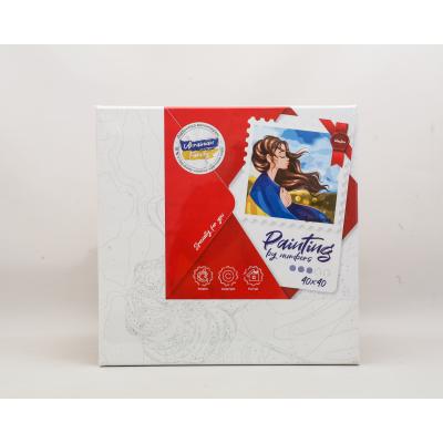 Набір для розпису по номерах. "Серденько України" 40х40см , ID-KHO2592 Набір для розпису по номерах. "Серденько України" 40х40см , ID-KHO2592