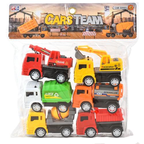 Набор транспорта, инерц-й, в кульке, FL599