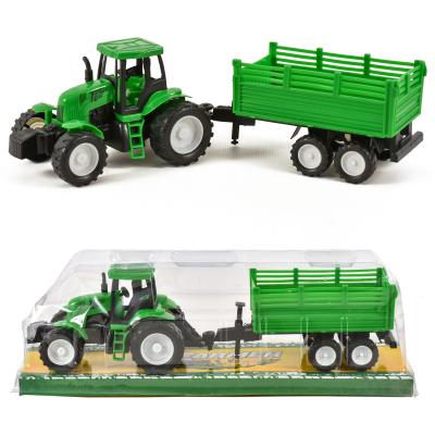 Трактор с прицепом, инерц-й, в слюде, 798-A32