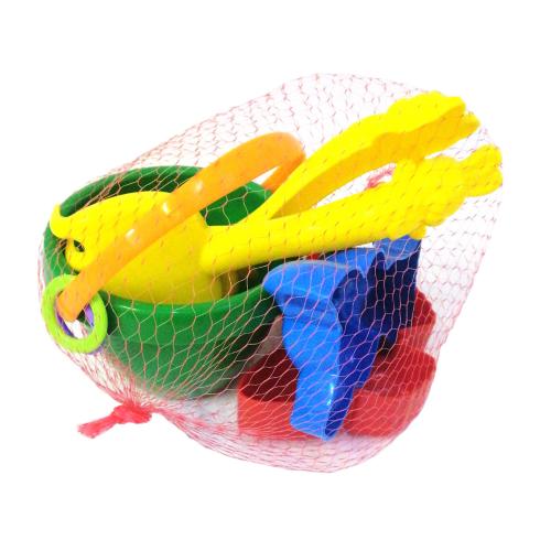 Детский песочный набор : ведерко, сито, лопатка, CP 1043