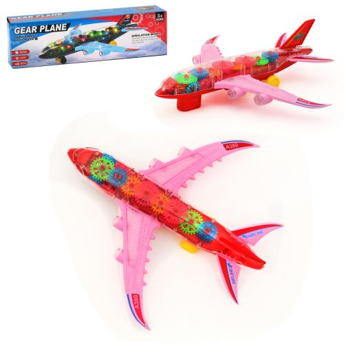 Літак 30см, муз, світло, їздить, KH332-5