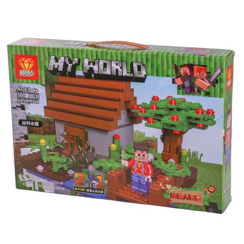Конструктор Minecraft, от 259 дет., в кор-ке (мал.), ZB9936