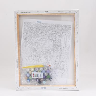 Набор для росписи по номерам "Дети в саду", 40х50 см, ID-KHO4157