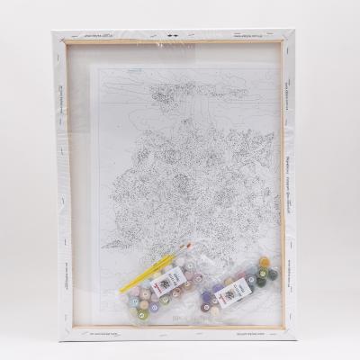 Набор для росписи по номерам "Яркие колокольчики", 45х60 см, ID-KHO13113