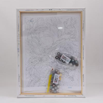 Набор для росписи по номерам "Белоснежка пиония", 50х65 см, ID-KHO13115