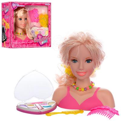 Кукла голова для причесок и макияжа, 999 Кукла голова для причесок и макияжа, 999