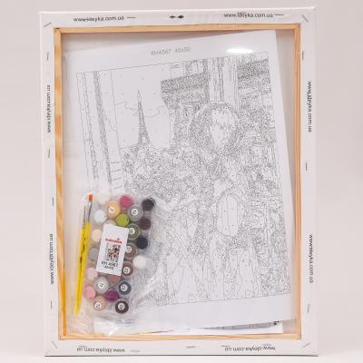 Набор для росписи по номерам "В Париже с любовью", 40х50 см, ID-KHO4567