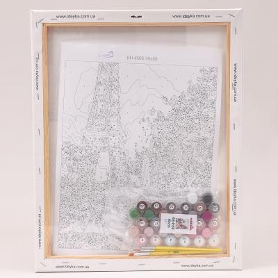 Набор для росписи по номерам "Влюблённая в Париж", 40х50 см, ID-KHO4568