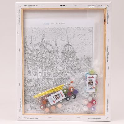 Набор для росписи по номерам "Выходные в Будапеште", 40х50 см, ID-KHO4780