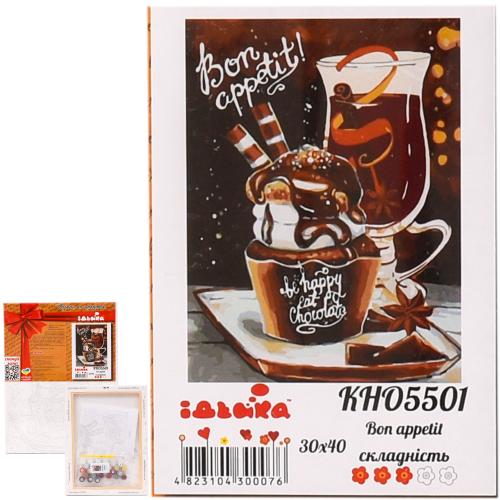 Набор для росписи по номерам "Bon appetit", 30х40 см, ID-KHO5501