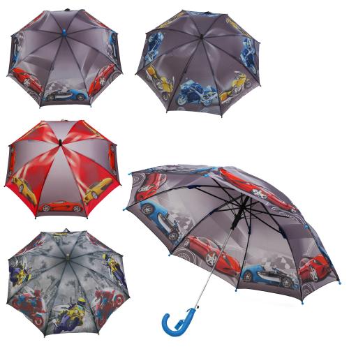 Дитяча парасолька для хлопчика "Транспорт", 147 D