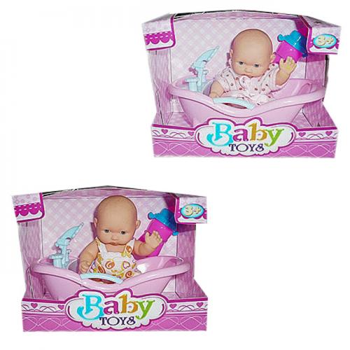 Пупс Baby Toys, 2 вида, в кор-ке, YD1402-9
