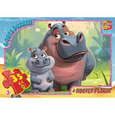 Пазли ТМ "G-Toys" із серії "Звірята з усього світу", 35 ел. Пазли ТМ "G-Toys" із серії "Звірята з усього світу", 35 ел.