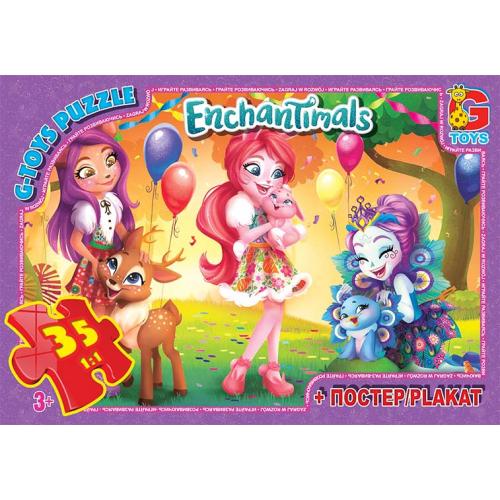 Пазли ТМ "G-Toys" із серії "Enchantimals", 35 ел., GP-EA212