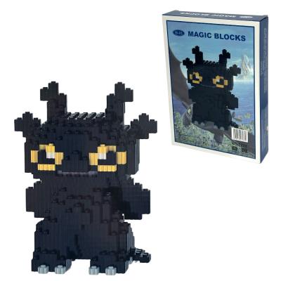 Конструктор Magic Blocks "ДРАКОН БЕЗЗУБІК" 10х25см, 1320 деталей