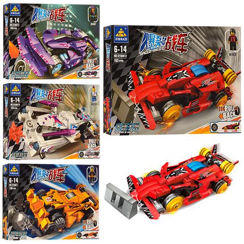 Машина-конструктор, от 124 дет., микс видов, в кор-ке (мал.), 86010-86013