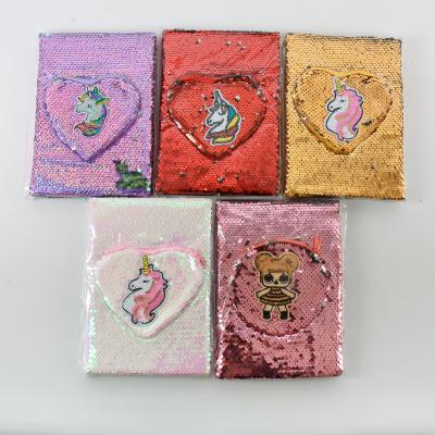 Блокнот - кошелек с паетками "Куколки" (цена за штуку), D-167