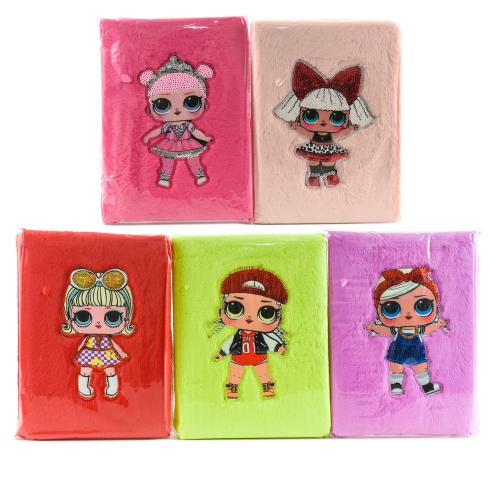 Меховой блокнот с куколками (цена за штуку), D-171