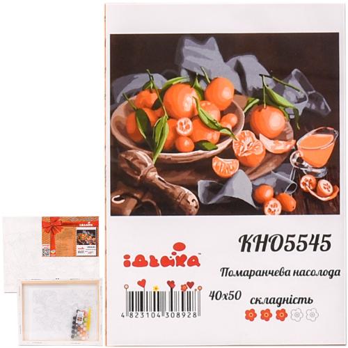 Набор для росписи по номерам "Оранжевое наслаждение", 40х50 см, ID-KHO5545
