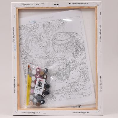 Набор для росписи по номерам "Кофе на двоих", 40х50 см, ID-KHO5548