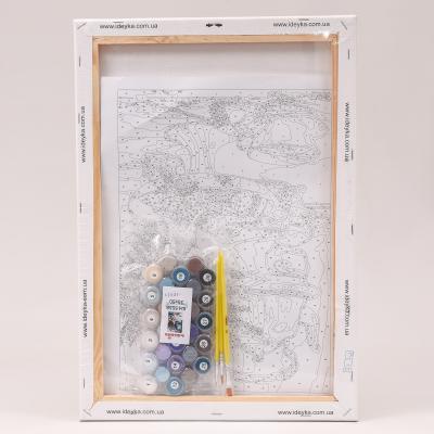 Набор для росписи по номерам "Лавандовое чаепитие", 35х50 см, ID-KHO5558