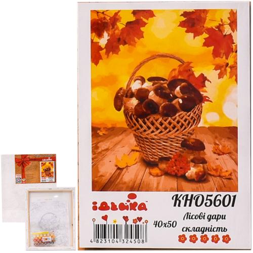 Набор для росписи по номерам "Лесные дары", 40х50 см, ID-KHO5601