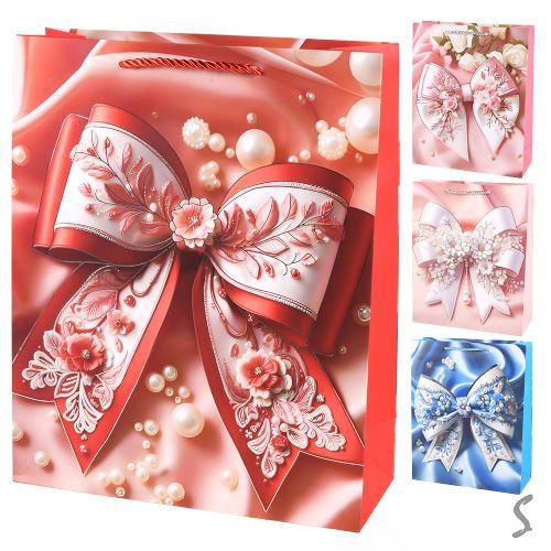 Пакет подарунковий паперовий L "Bow" 31*42*12см, R34782-L