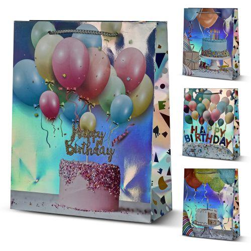 Пакет подарунковий паперовий M "Happy Birthday" 26*32*10см, R95525-M