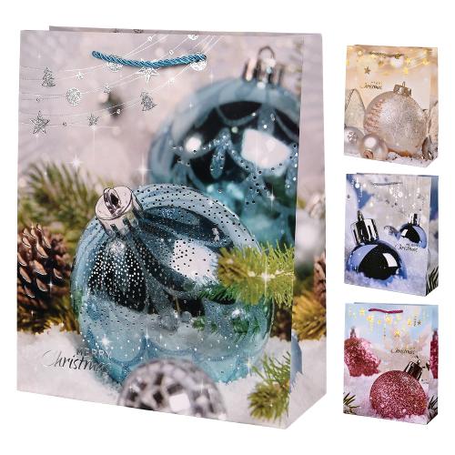 Пакет новорічний паперовий L "Christmas toys" 30*41.5*12см, R98349-L