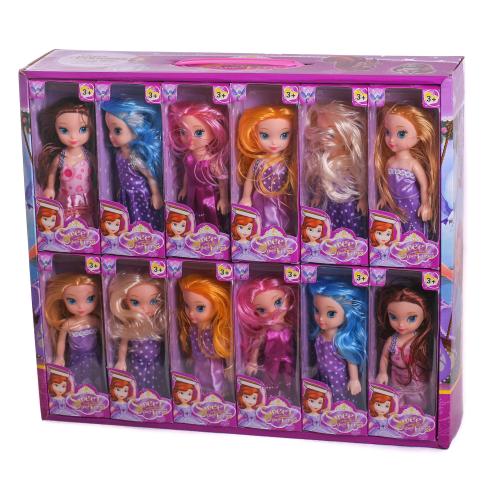 Кукла, 6 видов, в дисплее, DY809A