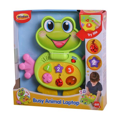 Лягушонок, музыкальный, РУС, в кор-ке, 8001-07